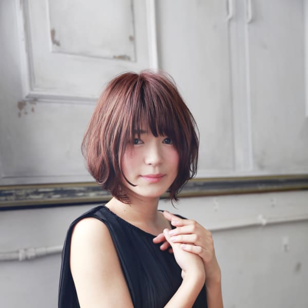 簡単スタイリングのナチュラルボブ|manon hair design..