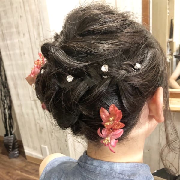 A.hair×UPスタイル