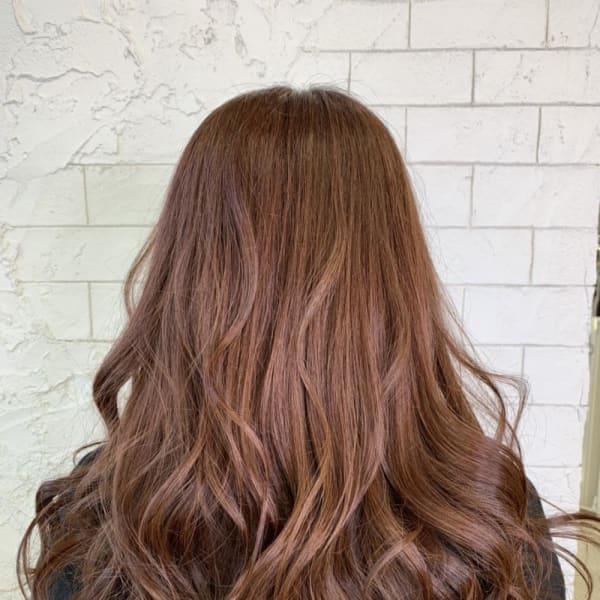 春の王道ピンク×ブラウン