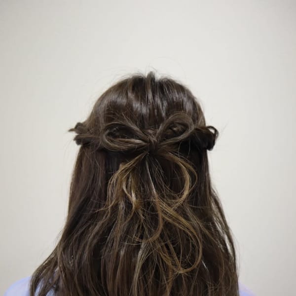 簡単りぼんアレンジ