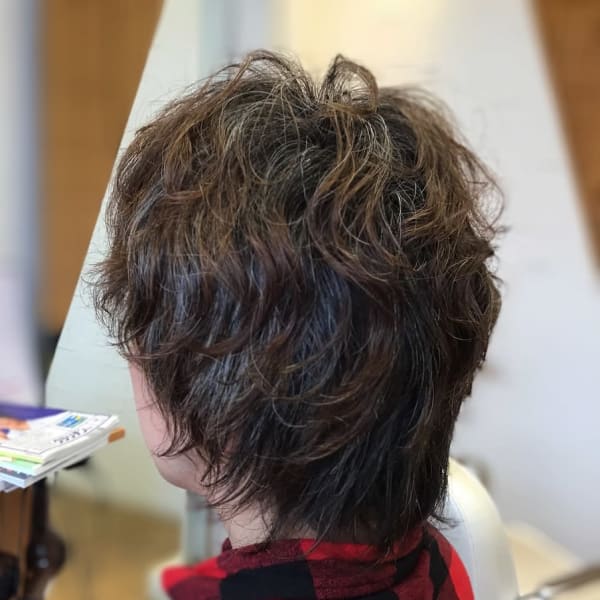 メンズのオススメ順 30代 パーマ ウルフの髪型 ヘアスタイル 楽天ビューティ