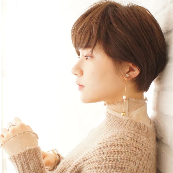 ナチュラル小顔ショート