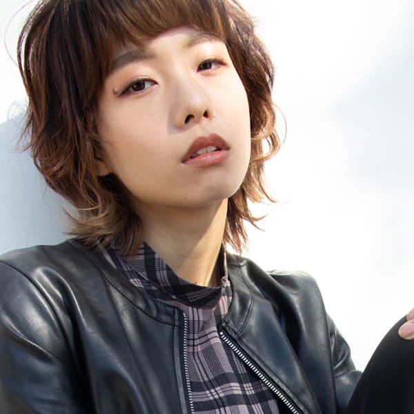 個性的レイヤーショート