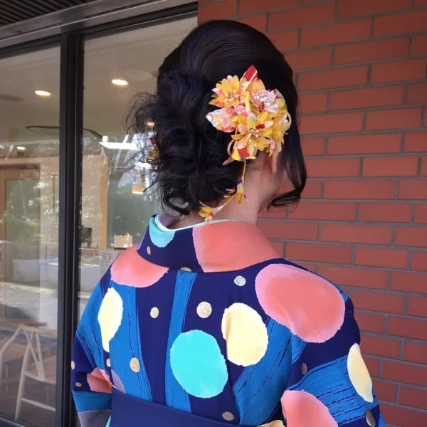 袴アップスタイル+着付け