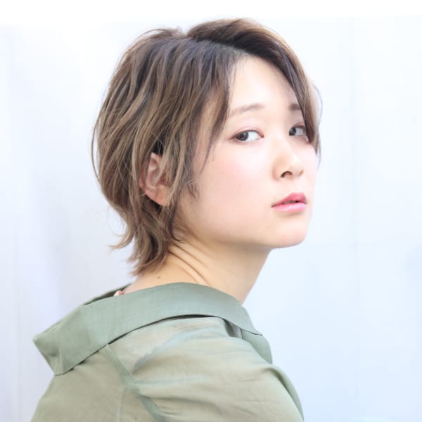 【lagoon 田辺佳菜】ショートネオウルフ×透明感ベージュ