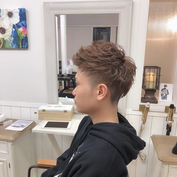 爽やか×男らしさツーブロックショート|manon hair design..