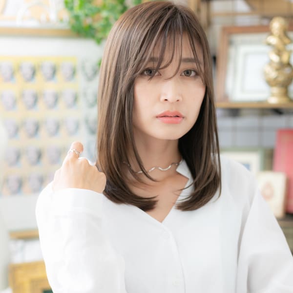 大人かわいい＊斜めバングツヤワンカール　簡単スタイリング