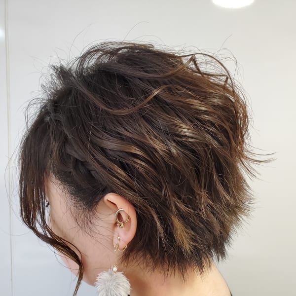 アシメ風ショート