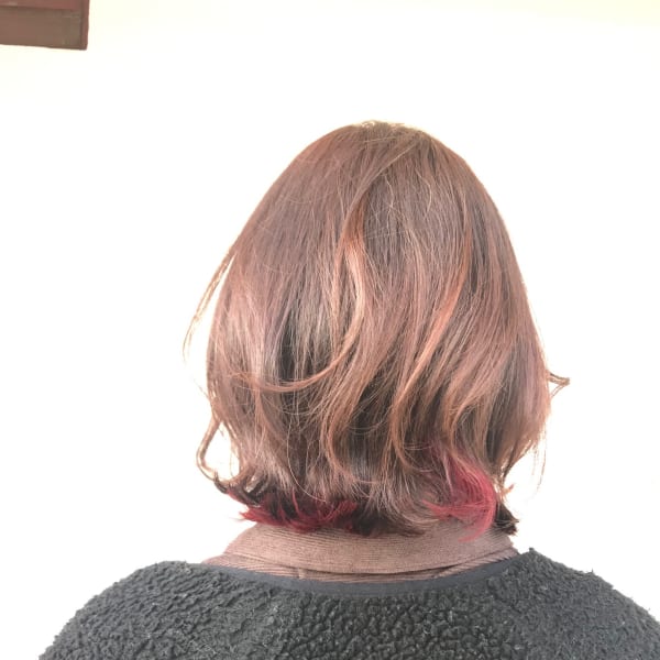 グラデーションガーリーボブ|stella 東向日店