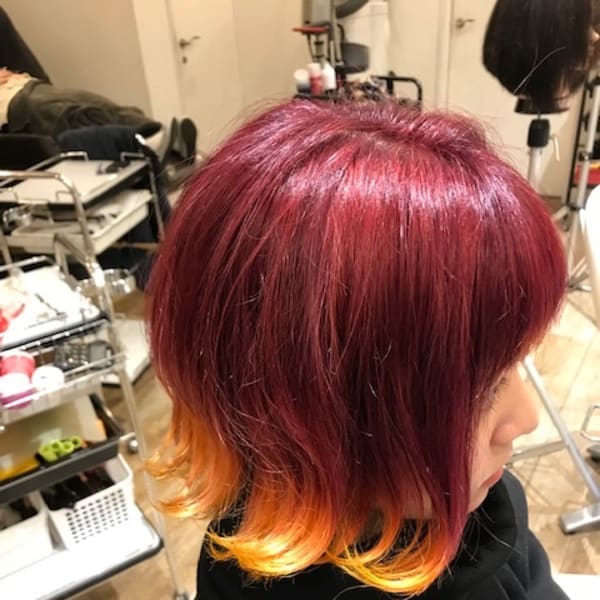 暖色グラデ鬼滅カラー|stella 東向日店