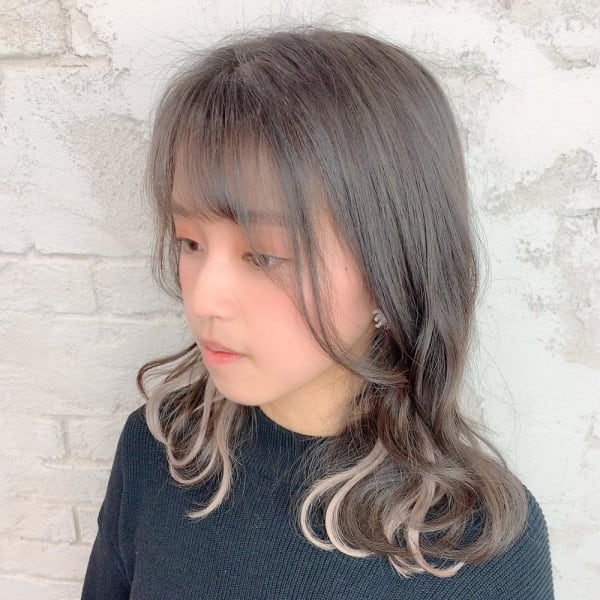 シールエクステ インナーカラー ポイントカラー 池袋