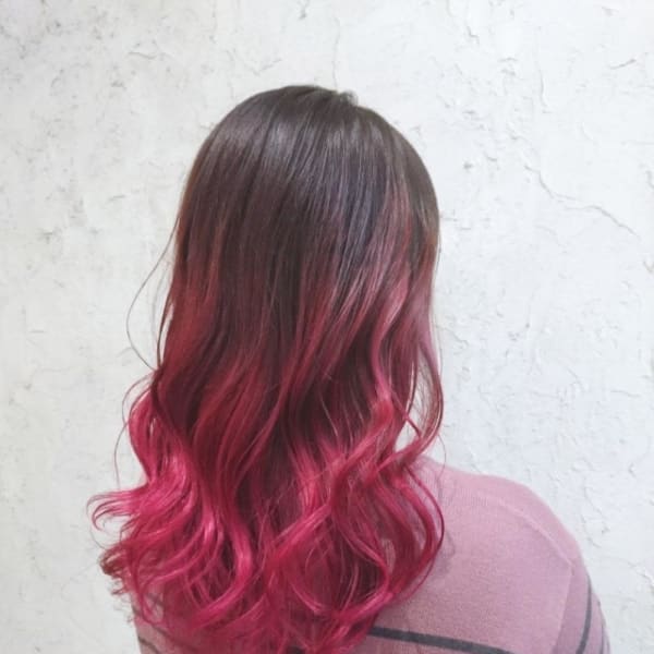 【flor 戸塚】*グラデーション+チェリーピンク*