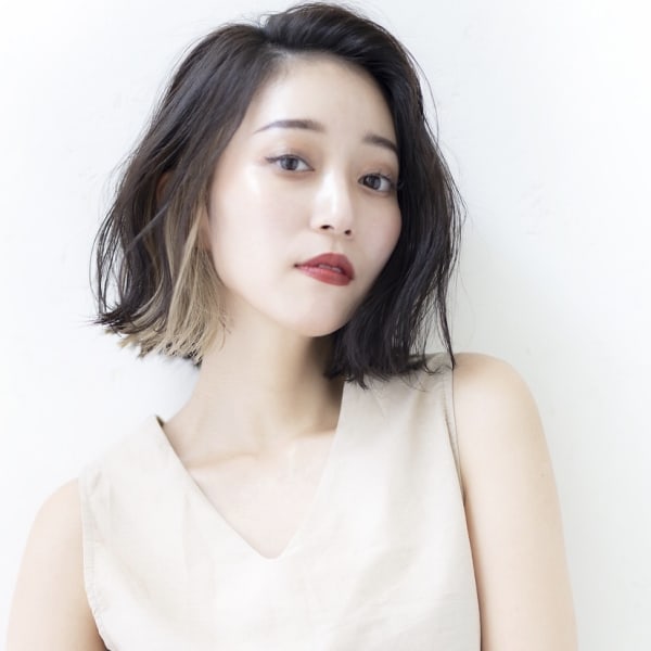 ポイントブリーチワンレングス