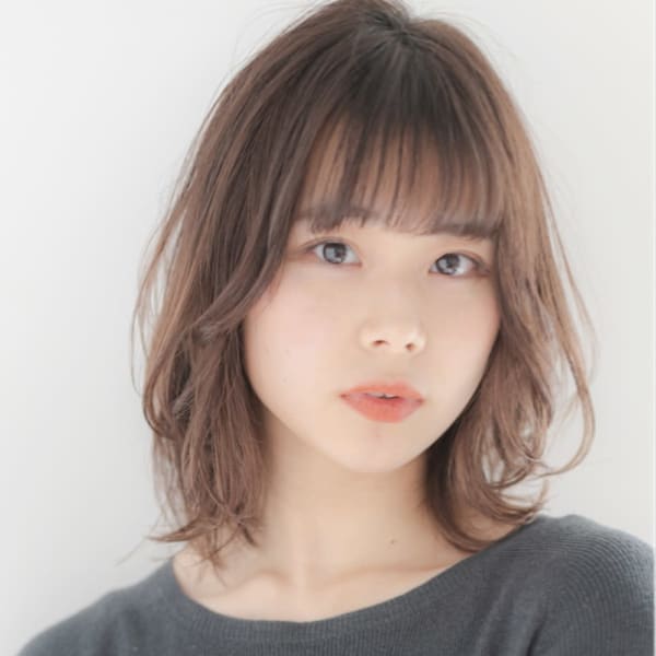 大人可愛い◎マッシュウルフベージュ毛先パーマ担当畑