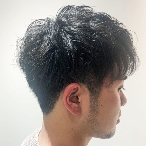 メンズショート×ニュアンスパーマ|半個室型美容室 Sourire 高城店