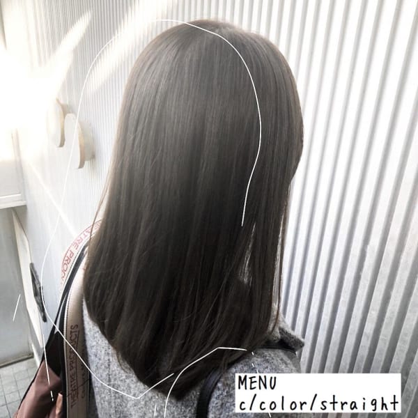 透明感と柔らかさを。伸ばし途中のセミロング。