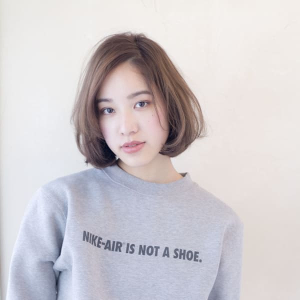 ひし形ワンカールボブ【ラベンダーブルージュ】U-3