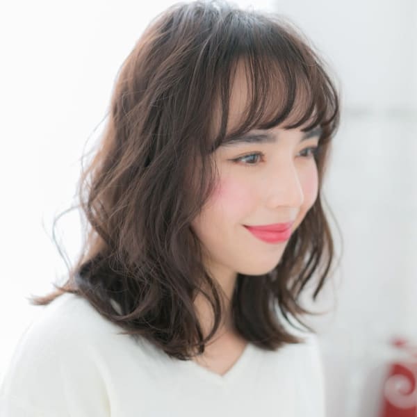 【上野御徒町美容院　JOS】 くせ毛風ナチュラルボブa