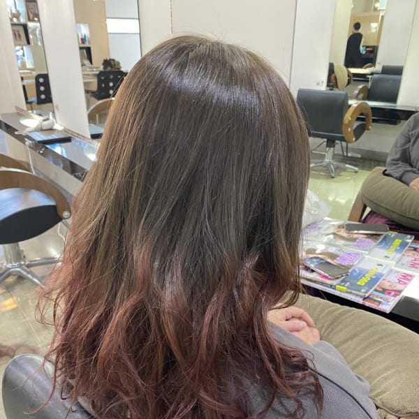 ブリーチなしのグラデーションカラー♪