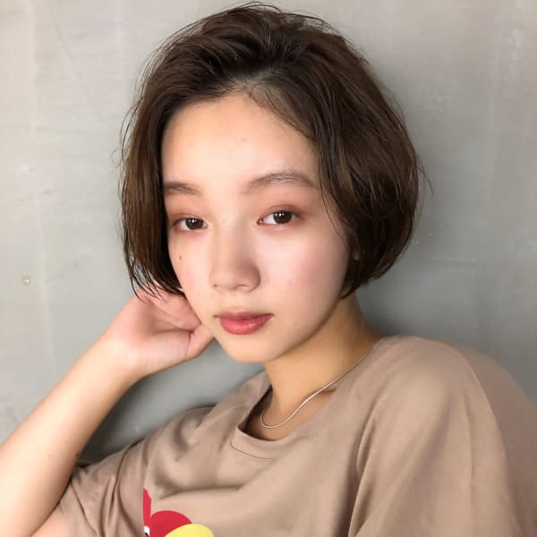 ナチュラルボブ(かきあげバング)【NUT'S八王子】|NUT'S 八王子