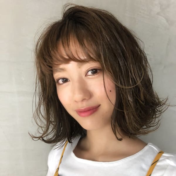 外ハネミディアムボブ 【NUT'S八王子】|NUT'S 八王子