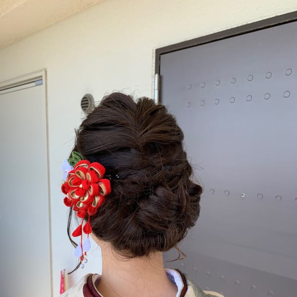 ヘアーセット+袴着付け