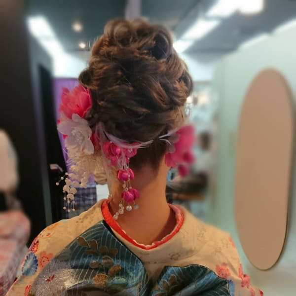 ヘアセット+振袖着付け