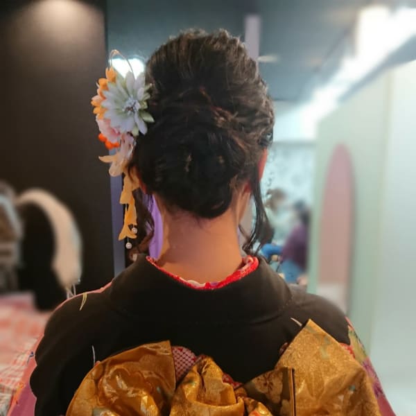 ヘアセット+振袖着付け