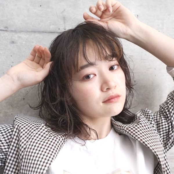 ウルフウェーブ×ハイカラー hair/ハマジマ