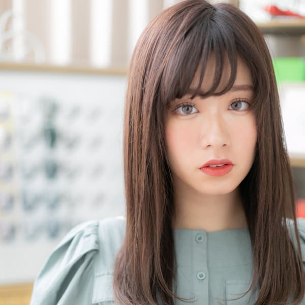 大人かわいい…小顔グラデーションレイヤー 重めスタイル