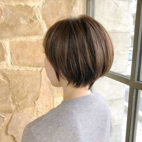 【151e　戸塚】*丸みショート+サファリベージュ*