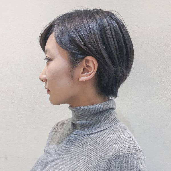 オススメ順 カラー グラデーション 黒髪 ショートの髪型 ヘアスタイル 楽天ビューティ