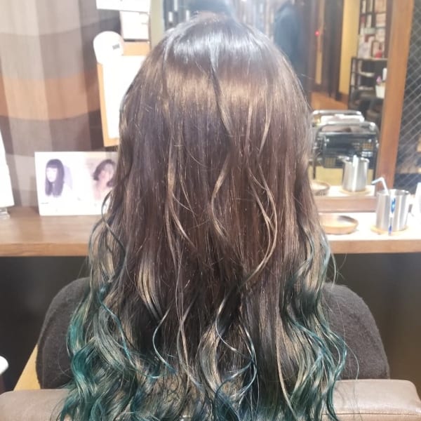 グラデーション☆エメラルドグリーン