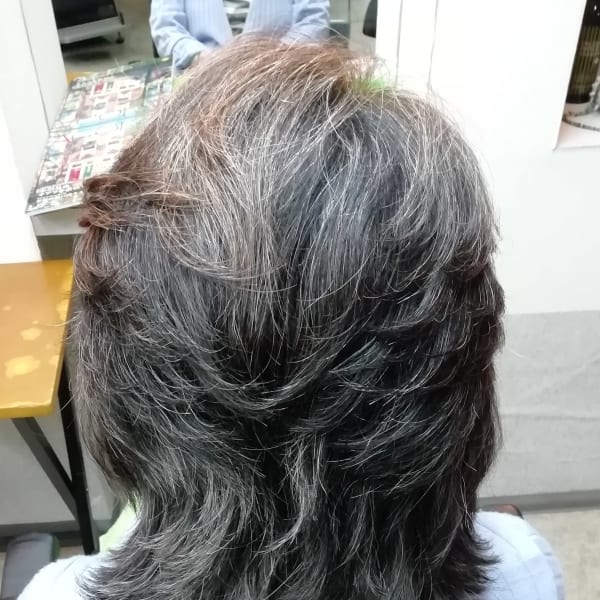 オススメ順 50代 グラデーションカラーの髪型 ヘアスタイル 楽天ビューティ