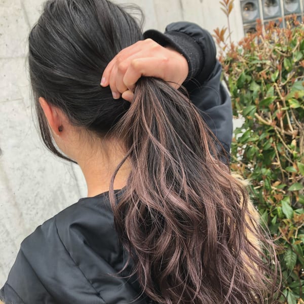 グラデーション×ラベンダーベージュカラー