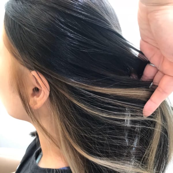 インナーカラー【ブルージュ×ブロンズ】