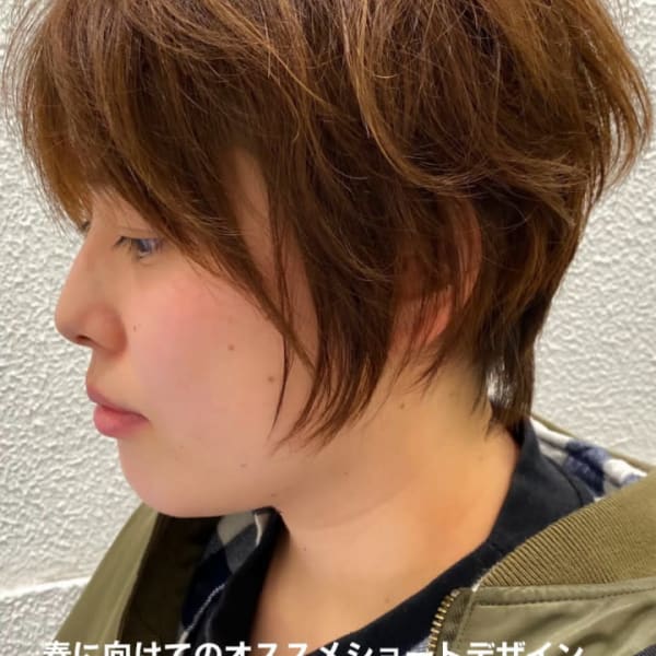 ショートレイヤー【Ash元住吉店ヘアスタイル】