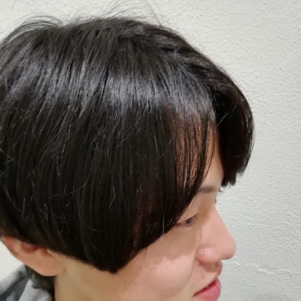 重めセンターパート【Ash元住吉店ヘアスタイル】