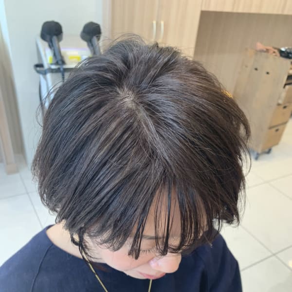 ミセス×シースルーバング【Ash元住吉店ヘアスタイル】