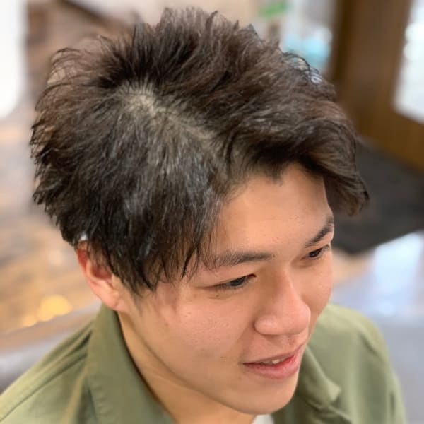 ツイストアップバング|Grass Hair 流川店