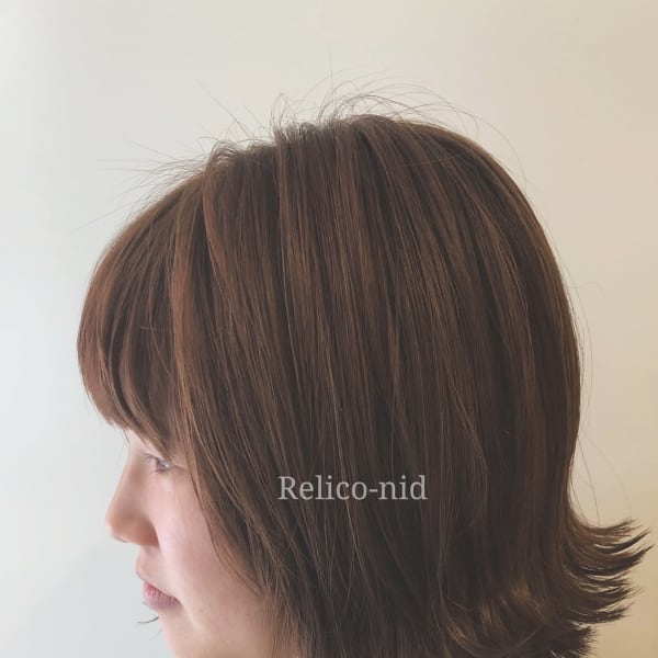 楽ちん外ハネボブ×大人ハイライト|Relico-nid