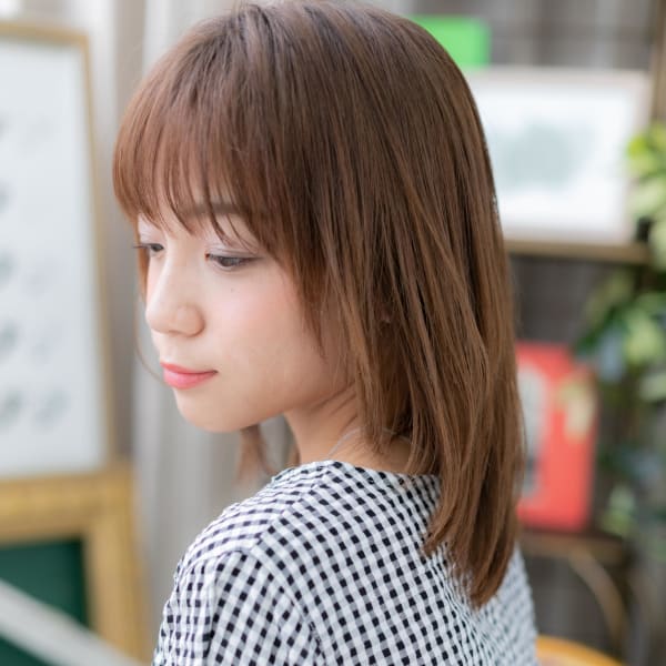 伸ばしかけにも♪丸みフォルムの小顔ピュアミディ ラブ