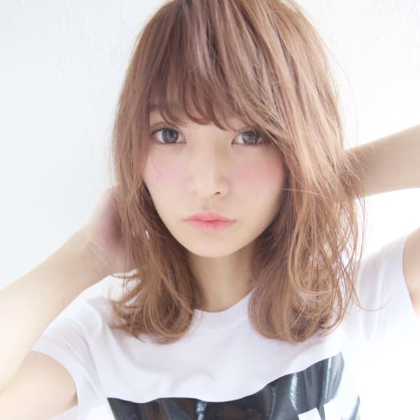 ナチュラル透明感カラーベージュアッシュ