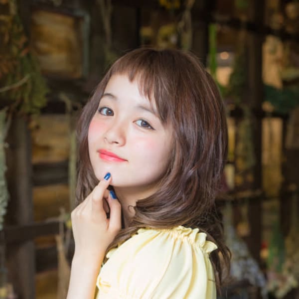 大人かわいいモテ愛され眉上バング