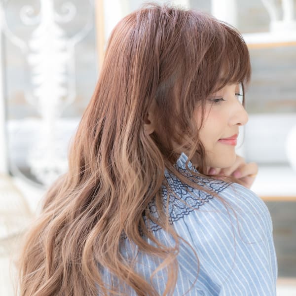 小顔見せ効果!外国人風グラマラススーパーロング グラマラス