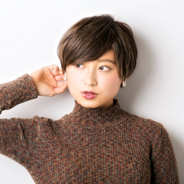 大人かわいい マッシュショート