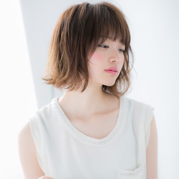 【押上美容院 vita】カジュアルシャギー外ハネボブb