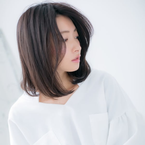 【押上美容院 vita】伸ばしかけボブ　黒髪が大人な雰囲気！