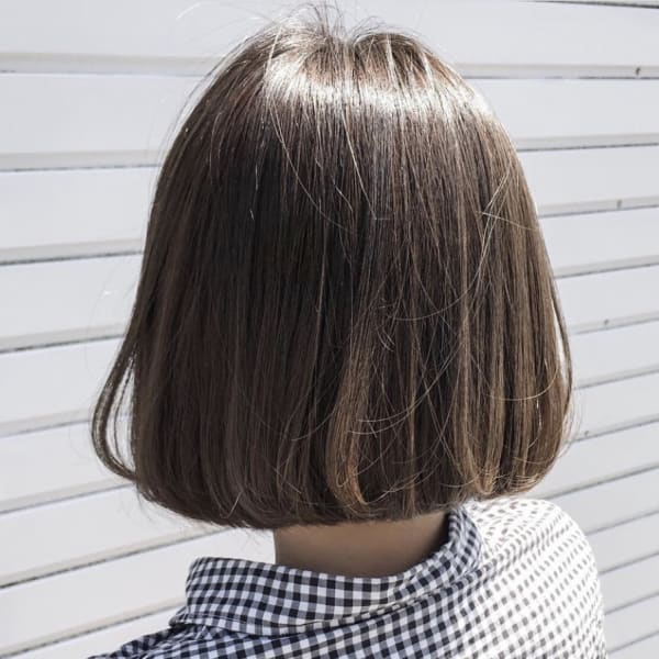 ストレートのままで可愛い☆ミニボブアッシュ|GALLARIA Elegante可児店