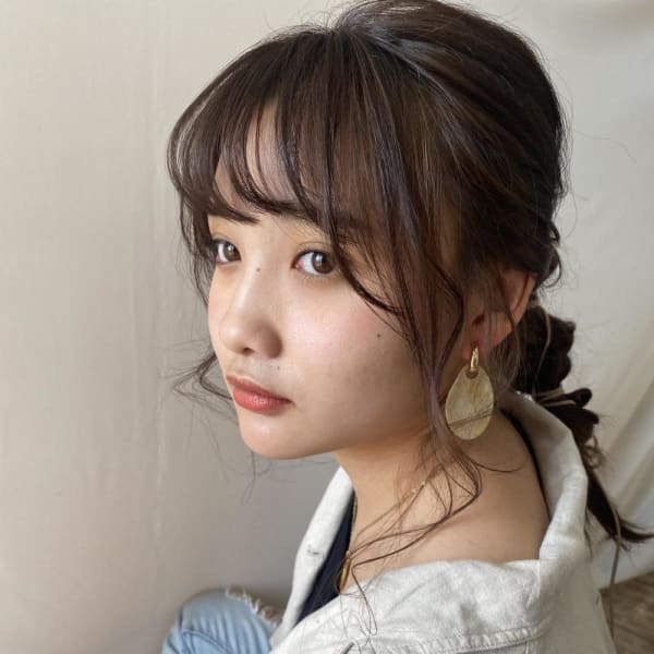 cropes辻堂 谷川 ベージュカラー×ヘアアレンジ